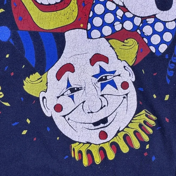Vintage Screen Stars Mens Ringling Bros Circus Clown Faces T-Shirt Size XL - Picture 9 of 11